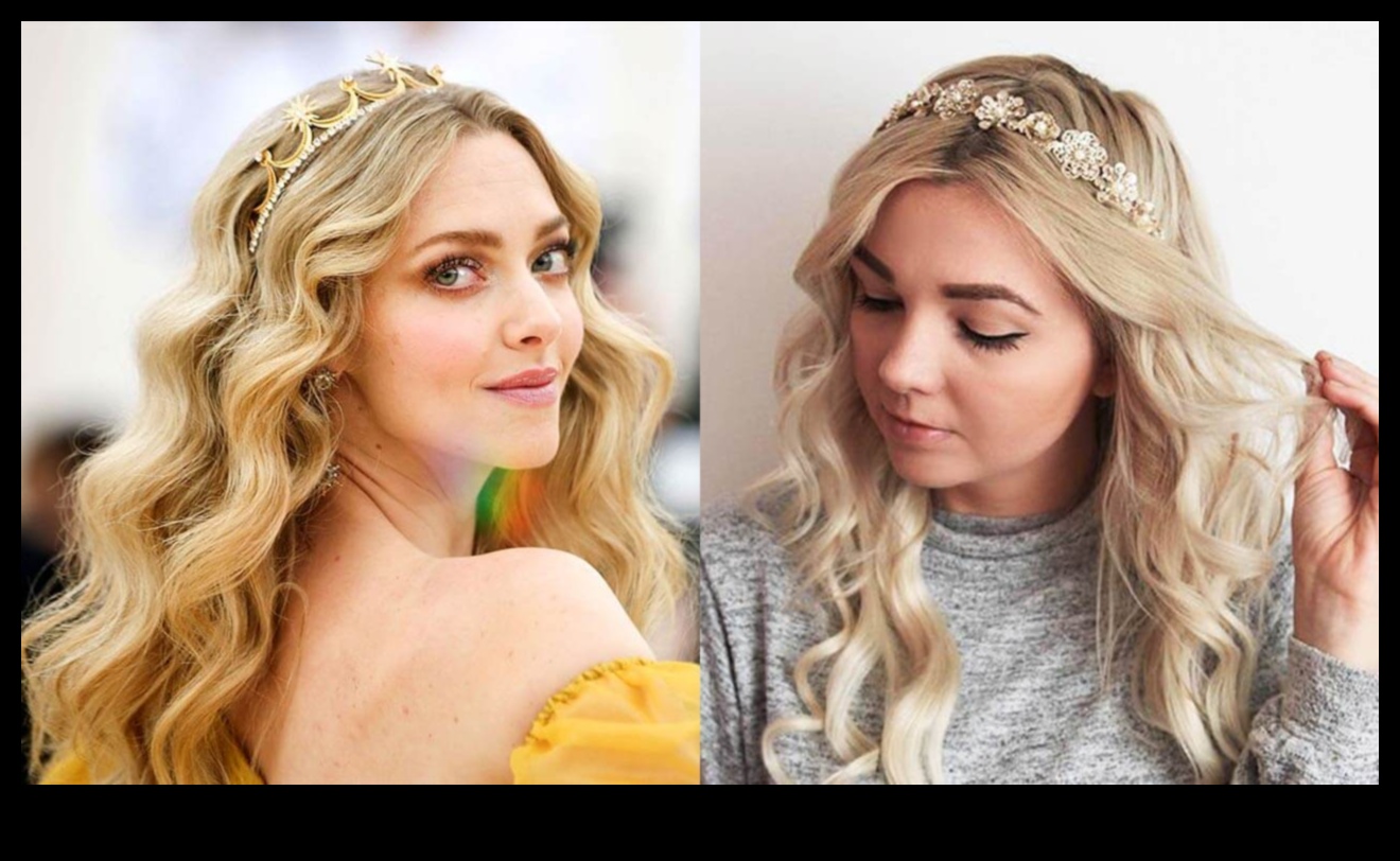 Debesu halos: kronēts skaistums garās frizūrās