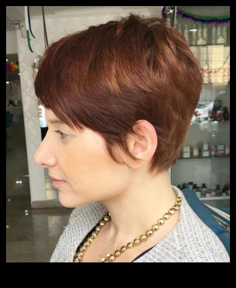 Auburn Pixie Power: īsas un ass frizūras drosmīgam paziņojumam