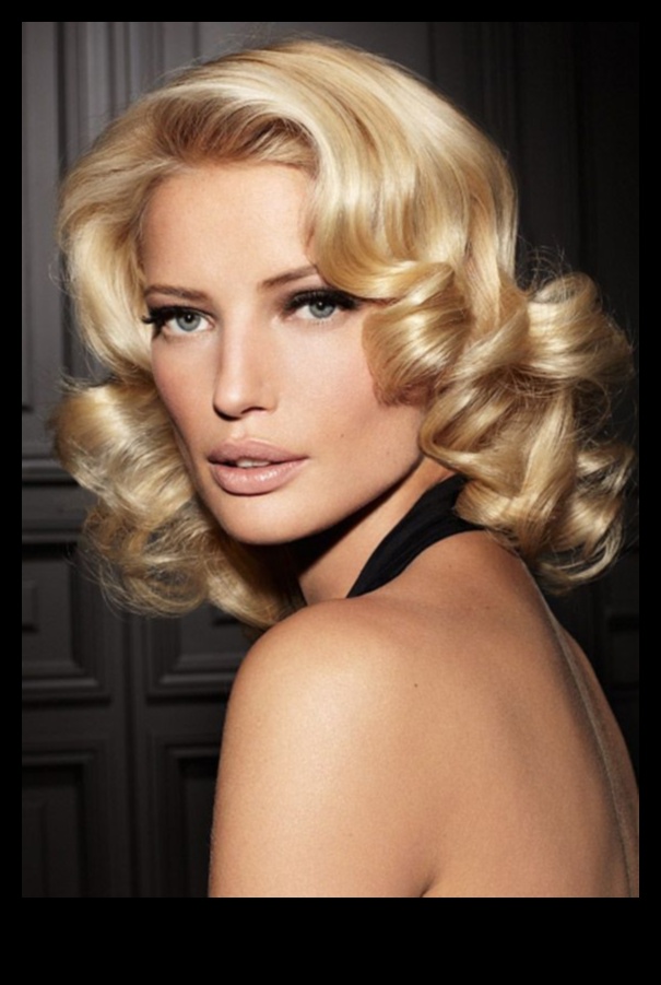 Vintage Glamour turpinājums: Retro stilu atdzīvināšana vidēja garuma matiem