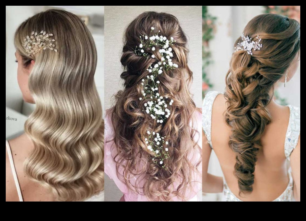 Plūstoši ziedi: botāniskā skaistuma iekļaušana garos matos