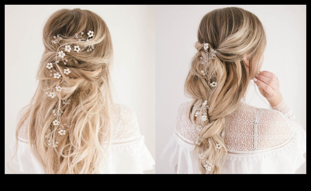 Plūstoši ziedi: botāniskā skaistuma iekļaušana garos matos