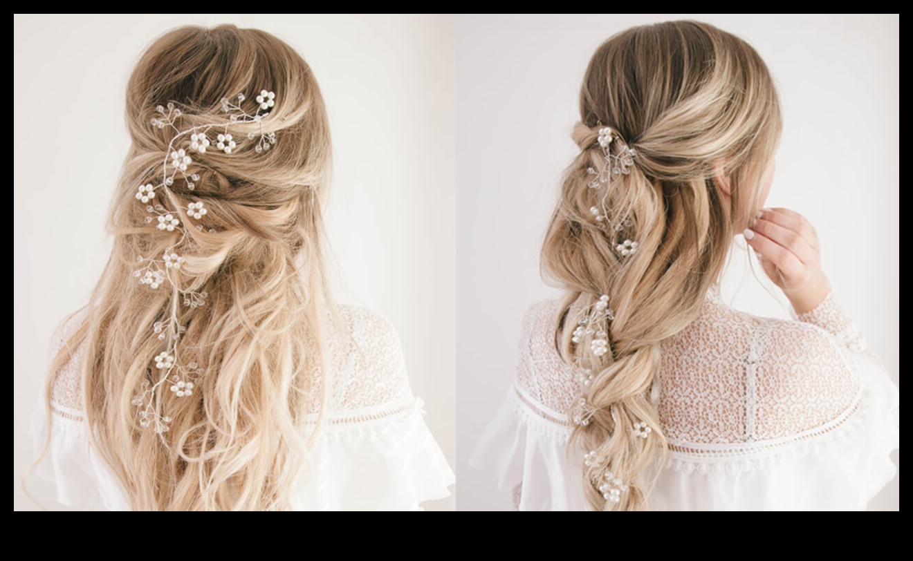 Plūstoši ziedi: botāniskā skaistuma iekļaušana garos matos